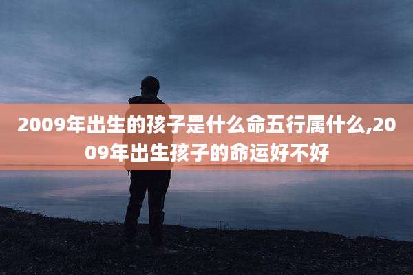 2009年出生的孩子是什么命五行属什么,2009年出生孩子的命运好不好