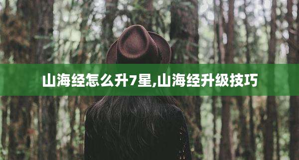 山海经怎么升7星,山海经升级技巧