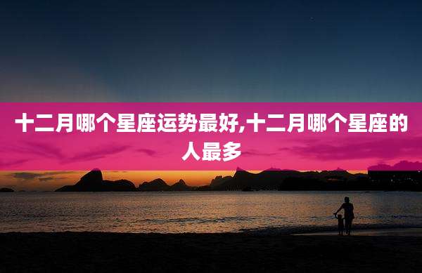 十二月哪个星座运势最好,十二月哪个星座的人最多