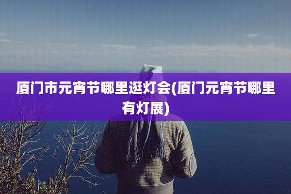 厦门市元宵节哪里逛灯会(厦门元宵节哪里有灯展)