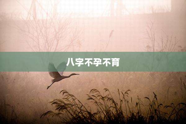 八字不孕不育