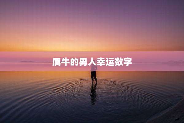 属牛的男人幸运数字