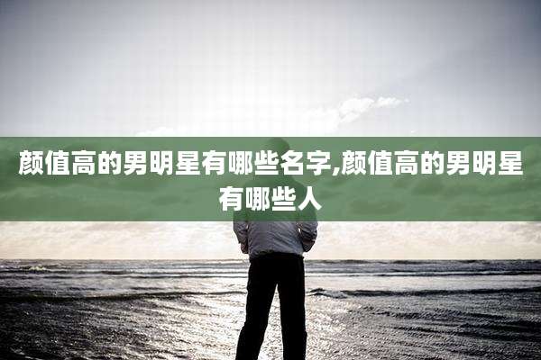 颜值高的男明星有哪些名字,颜值高的男明星有哪些人