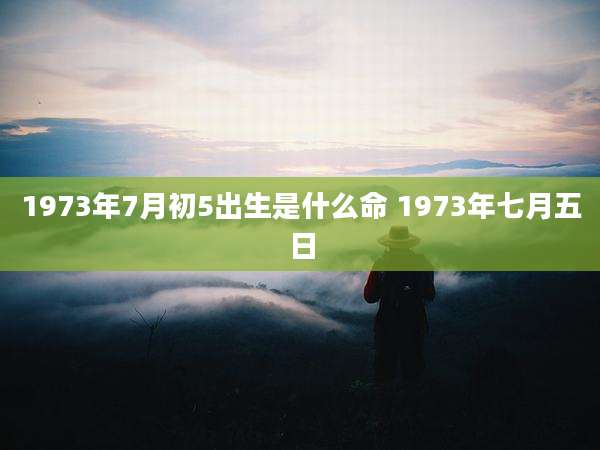 1973年7月初5出生是什么命 1973年七月五日