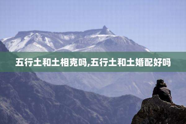 五行土和土相克吗,五行土和土婚配好吗