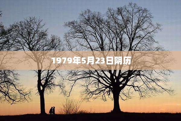 1979年5月23日阴历