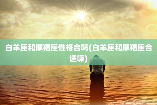 白羊座和摩羯座性格合吗(白羊座和摩羯座合适嘛)