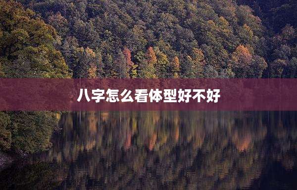 八字怎么看体型好不好
