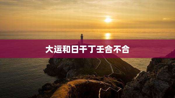 大运和日干丁壬合不合