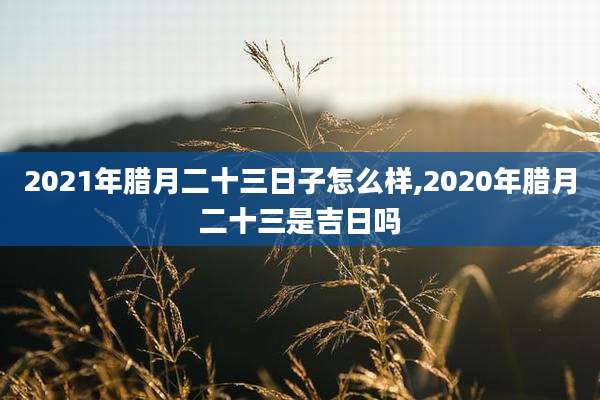 2021年腊月二十三日子怎么样,2020年腊月二十三是吉日吗