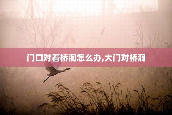 门口对着桥洞怎么办,大门对桥洞