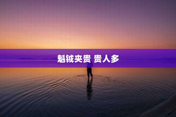 魁钺夹贵 贵人多