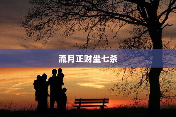 流月正财坐七杀