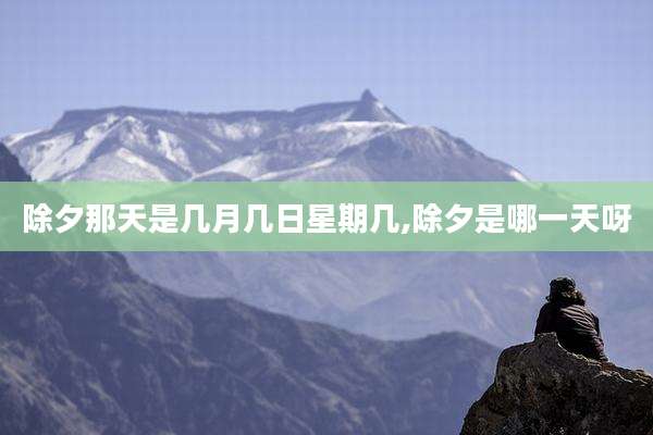 除夕那天是几月几日星期几,除夕是哪一天呀