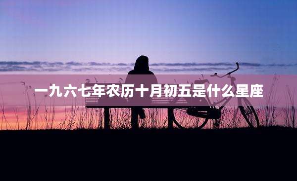 一九六七年农历十月初五是什么星座