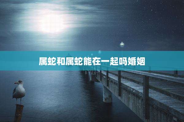属蛇和属蛇能在一起吗婚姻