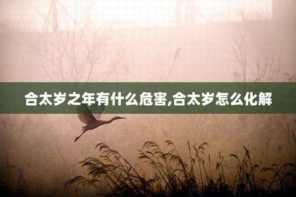 合太岁之年有什么危害,合太岁怎么化解