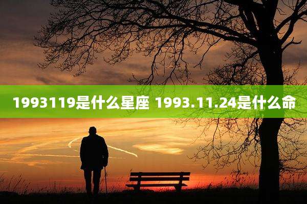 1993119是什么星座 1993.11.24是什么命