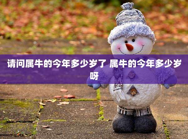 请问属牛的今年多少岁了 属牛的今年多少岁呀