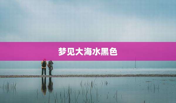 梦见大海水黑色