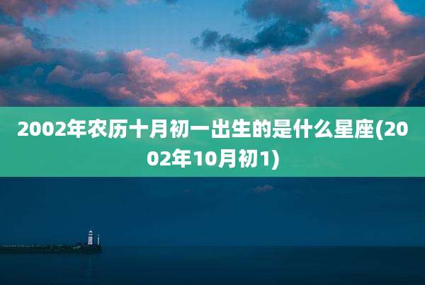 2002年农历十月初一出生的是什么星座(2002年10月初1)