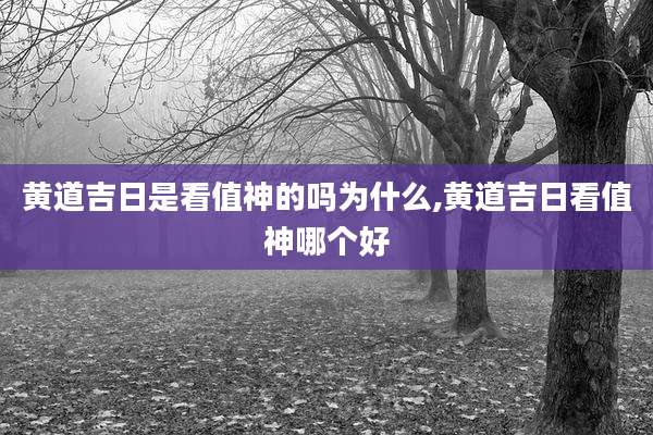 黄道吉日是看值神的吗为什么,黄道吉日看值神哪个好