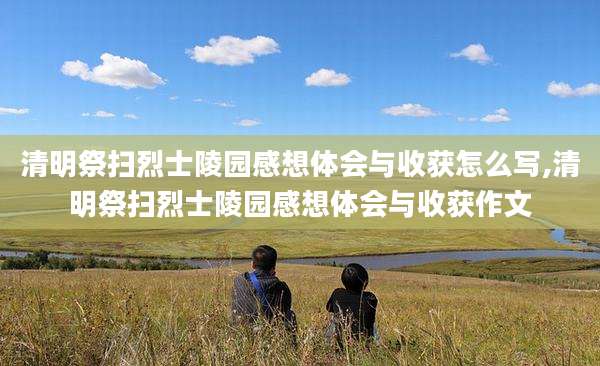清明祭扫烈士陵园感想体会与收获怎么写,清明祭扫烈士陵园感想体会与收获作文