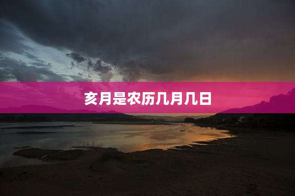 亥月是农历几月几日