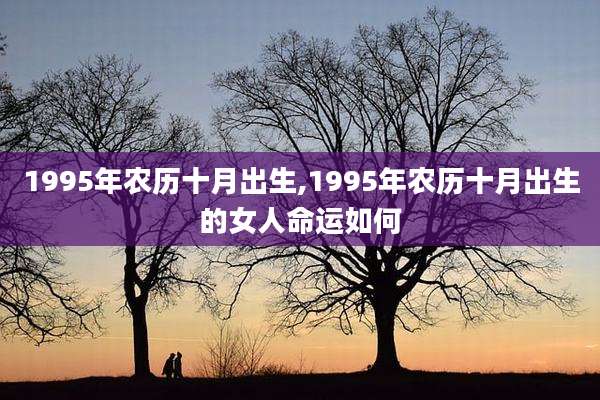 1995年农历十月出生,1995年农历十月出生的女人命运如何