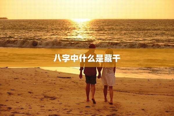 八字中什么是藏干
