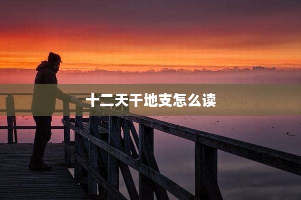 十二天干地支怎么读