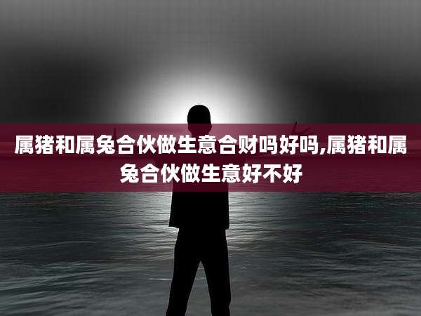属猪和属兔合伙做生意合财吗好吗,属猪和属兔合伙做生意好不好