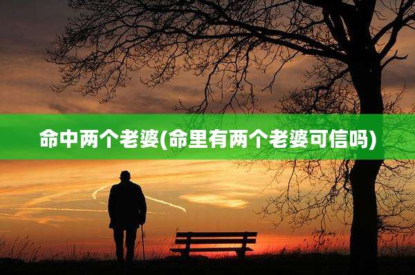 命中两个老婆(命里有两个老婆可信吗)