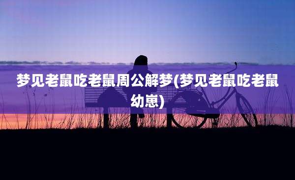 梦见老鼠吃老鼠周公解梦(梦见老鼠吃老鼠幼崽)