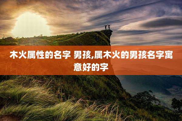 木火属性的名字 男孩,属木火的男孩名字寓意好的字
