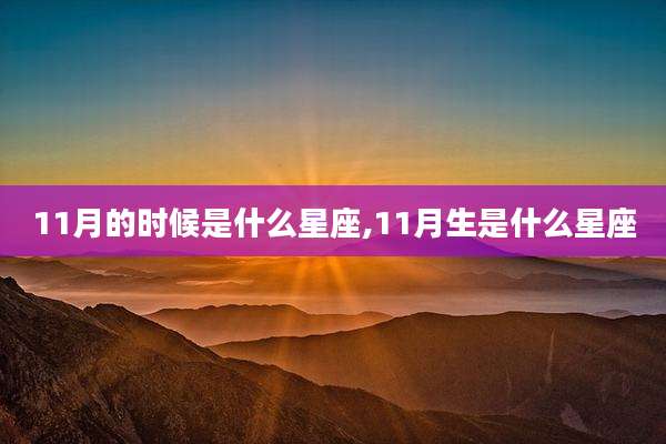 11月的时候是什么星座,11月生是什么星座