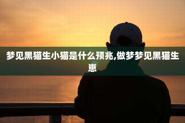 梦见黑猫生小猫是什么预兆,做梦梦见黑猫生崽