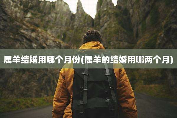 属羊结婚用哪个月份(属羊的结婚用哪两个月)