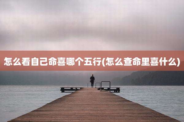 怎么看自己命喜哪个五行(怎么查命里喜什么)