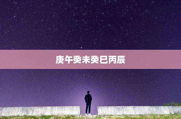 庚午癸未癸巳丙辰