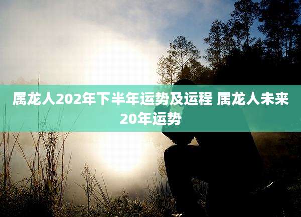 属龙人202年下半年运势及运程 属龙人未来20年运势