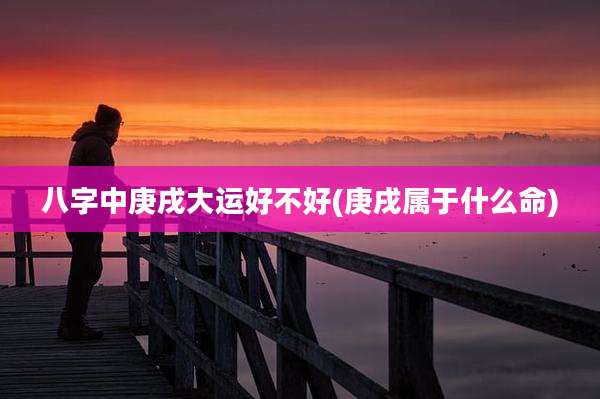 八字中庚戌大运好不好(庚戌属于什么命)