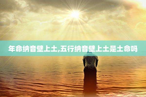 年命纳音壁上土,五行纳音壁上土是土命吗