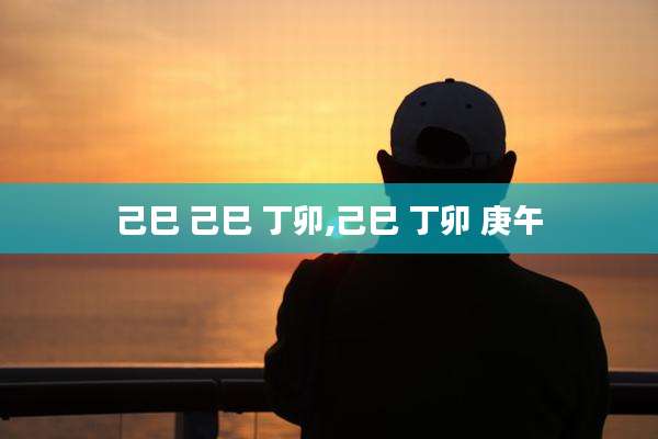 己巳 己巳 丁卯,己巳 丁卯 庚午