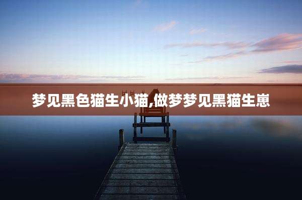 梦见黑***生小猫,做梦梦见黑猫生崽