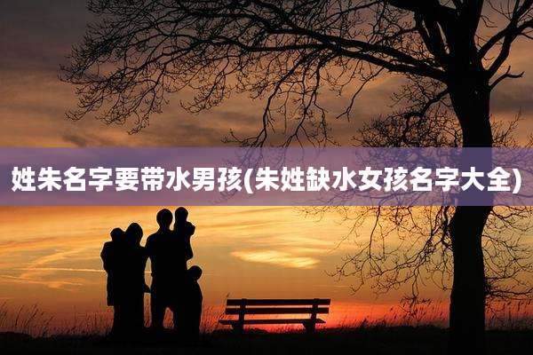 姓朱名字要带水男孩(朱姓缺水女孩名字大全)