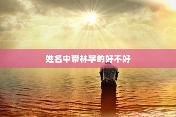 姓名中带林字的好不好
