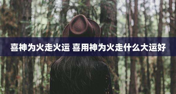 喜神为火走火运 喜用神为火走什么大运好