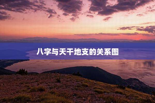 八字与天干地支的关系图