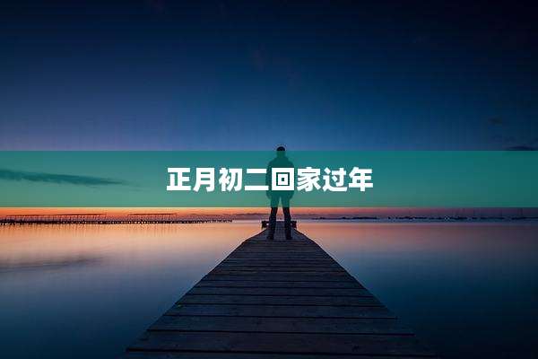 正月初二回家过年